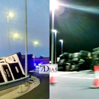 Accidente de un tráiler en Cáceres