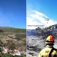 Dos incendios forestales afectan a la provincia de Cáceres