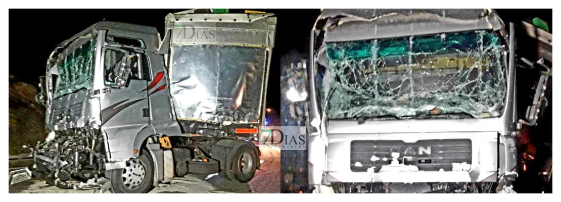 Muere tras una colisión entre dos camiones en la provincia de Cáceres