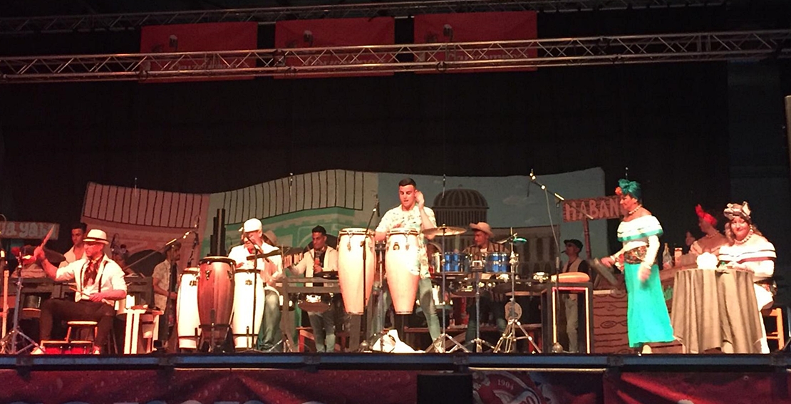 Actuación de Yuyubas en la Tamborada 2019