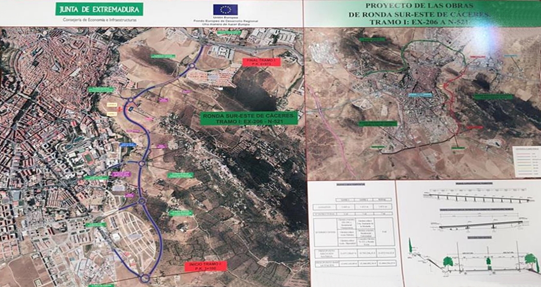 Nuevos hallazgos arqueológicos en las obras de la Ronda Sureste cacereña