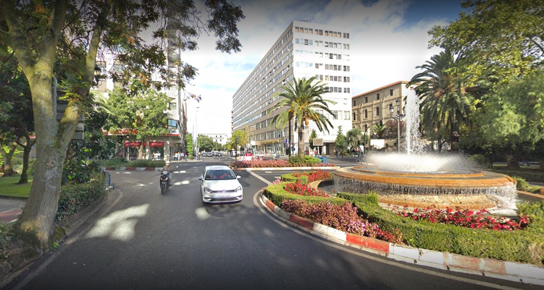 Herido un joven en la Fuente Luminosa de Cáceres