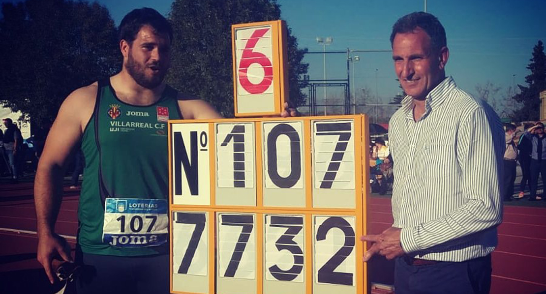 El extremeño Javier Cienfuegos bate el record de España de martillo