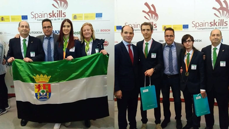 Dos extremeños consiguen oro y bronce en las Olimpiadas Nacionales de Formación Profesional