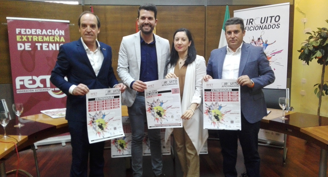 16 pruebas forman parte del Circuito de Aficionados de tenis en Extremadura