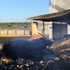 Un incendio intencionado destruye instalaciones del campo del Guareña