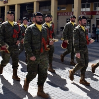 Imágenes del desfile militar celebrado en Badajoz