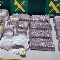 La Guardia Civil intercepta en un vehículo 9,5 kilogramos de droga destinados a Galicia