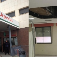 Un techo del hospital de Badajoz se desploma y alcanza a dos personas