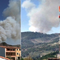 Incendio forestal en el Geoparque Villuercas-Ibores-Jara