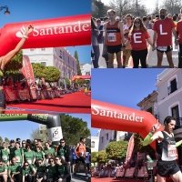 Jesús Antonio Núñez y María Mercedes Pila, vencedores de la Media Maratón de Mérida