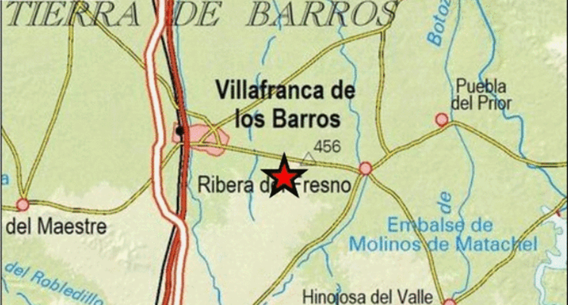 Nuevo terremoto en el centro de la provincia de Badajoz