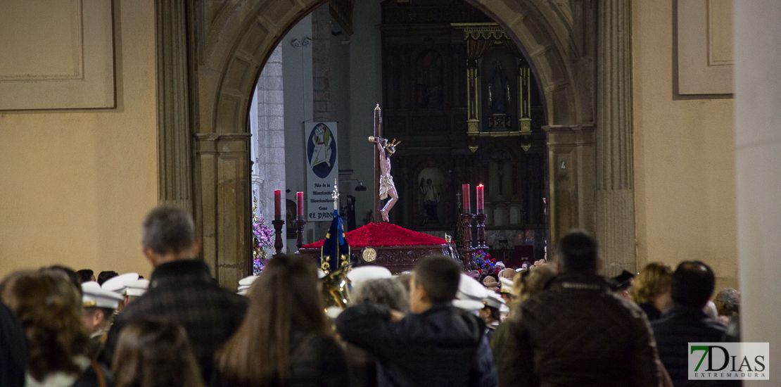 Miércoles Santo marcado por el mal tiempo en Badajoz