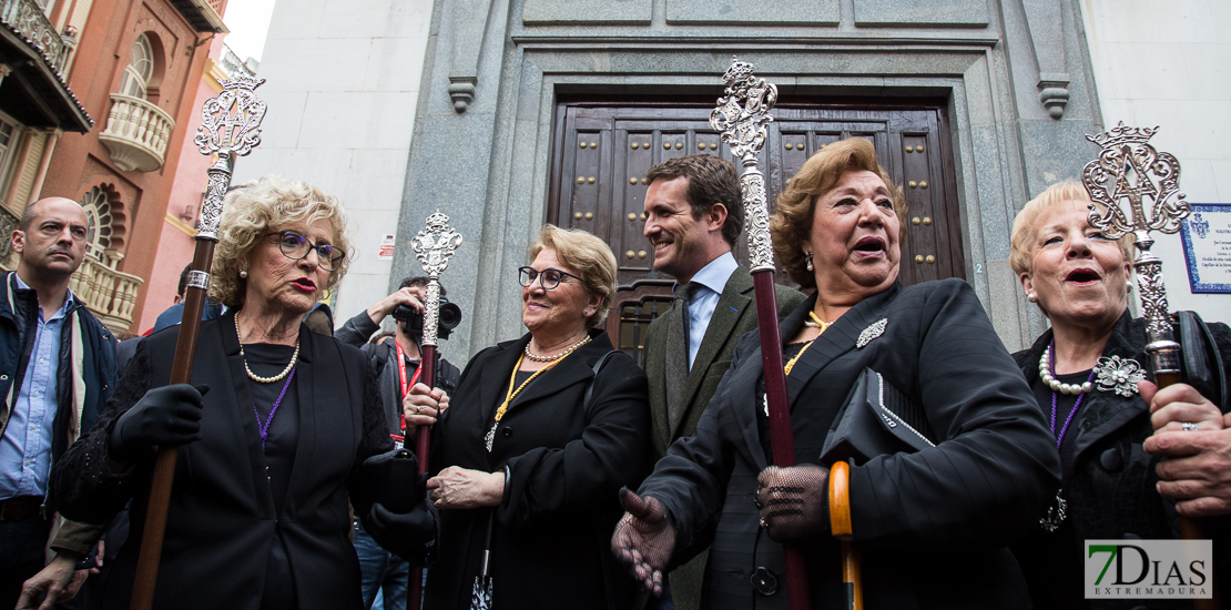 Casado visita a la patrona de Badajoz