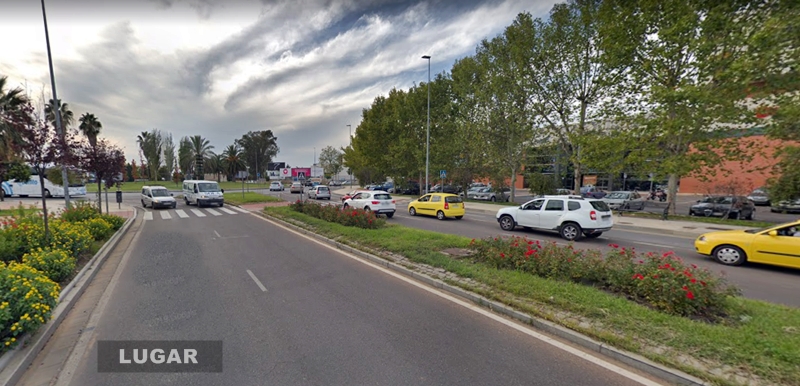 Herido un ciclista tras colisionar con un coche en Badajoz