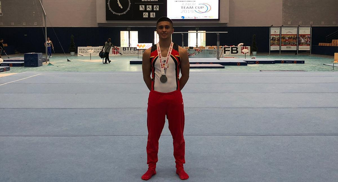 El gimnasta extremeño Sergio Moreno logra la plata en Berlín
