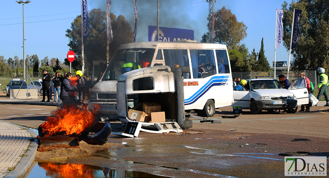 Gran despliegue de medios en el Simulacro Radiológico realizado en Badajoz