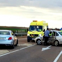 Varios heridos en un accidente entre Badajoz y La Albuera