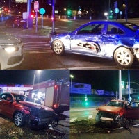 Nuevo accidente esta madrugada en la intersección de la carretera de Sevilla