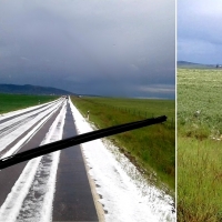 El granizo está detrás del accidente de una ambulancia en Llerena