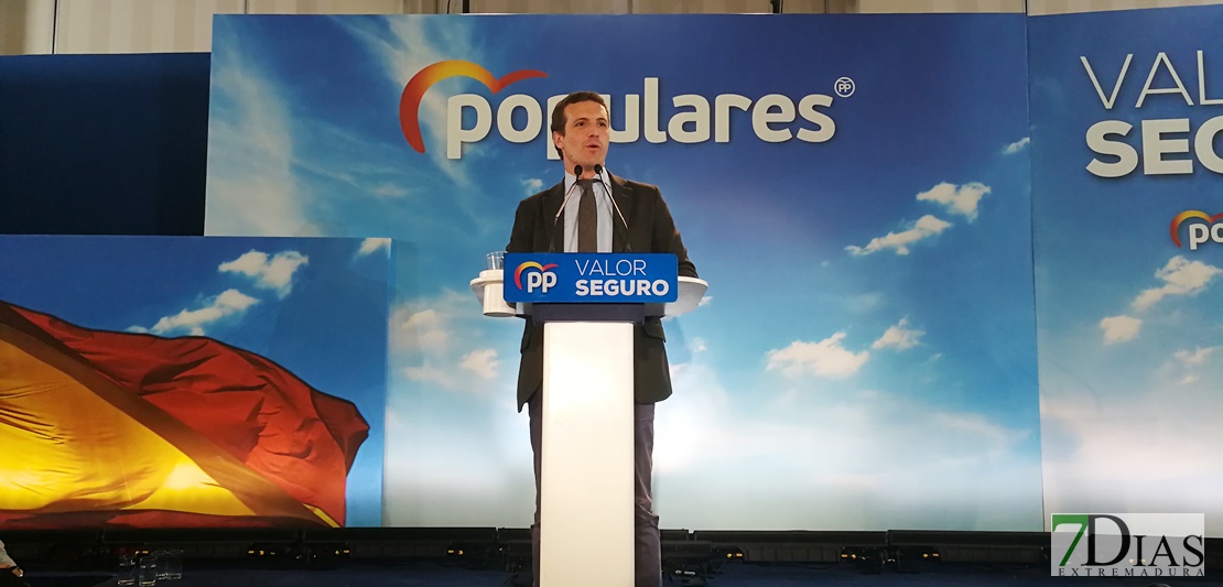 Pablo Casado estará mañana en Plasencia