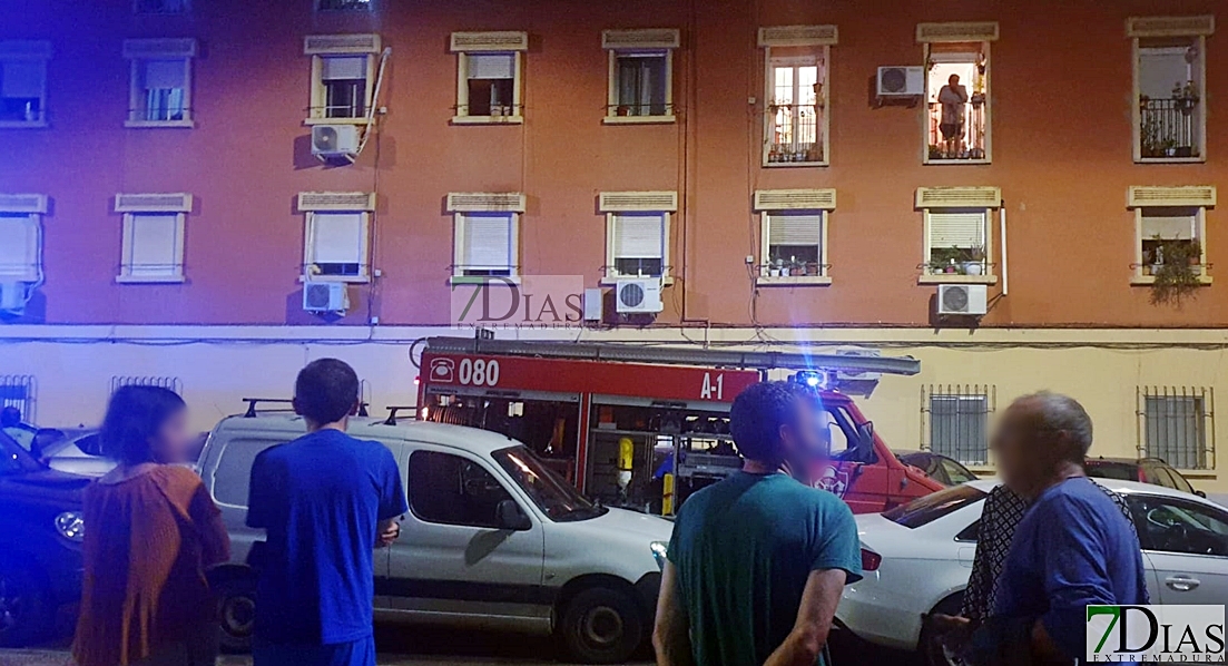 Arde un piso esta madrugada en el centro de Badajoz