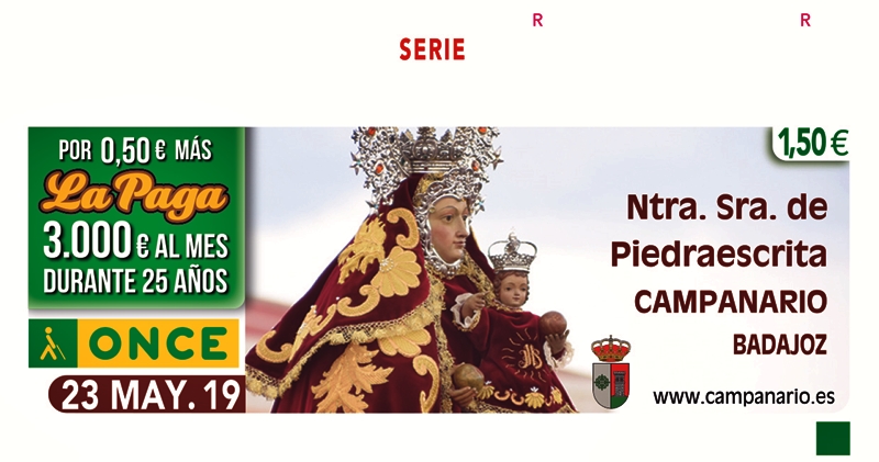 La patrona de Campanario protagonista de 5,5 millones de cupones de la ONCE