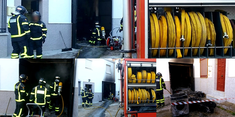 Incendio de vivienda en Alange a primera hora de esta mañana