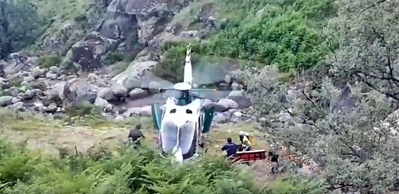 La Guardia Civil rescata a un barranquista en el término municipal de Jerte