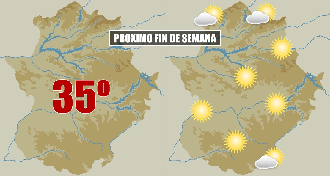 Extremadura podría superar los 35 grados durante el fin de semana