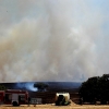 Incendio de grandes dimensiones en la Dehesilla de Calamón (Badajoz)