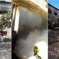 Se incendia una nave agrícola en Tiétar (CC)