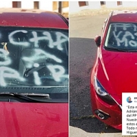 “FACHA VAS A MORIR” - Ataque al coche de un candidato del PP a la alcaldía de Higuera de Llerena