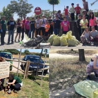 Adenex recoge más de 100 kilos de basura en el paraje de San Isidro de Calamonte