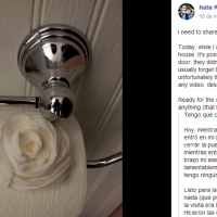 Un extraño entra en su casa y decide limpiársela