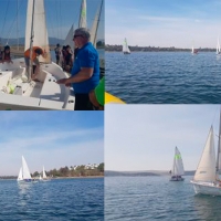 El embalse de Orellana alberga una actividad de vela para estudiantes
