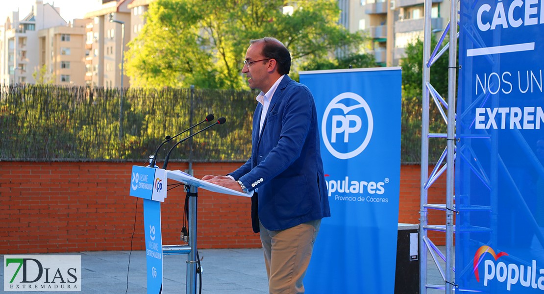 PP: “Somos los únicos que podemos sacar a Extremadura del olvido”