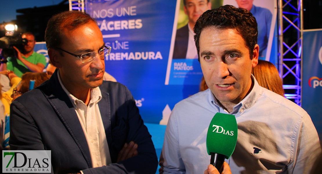 PP: “Somos los únicos que podemos sacar a Extremadura del olvido”