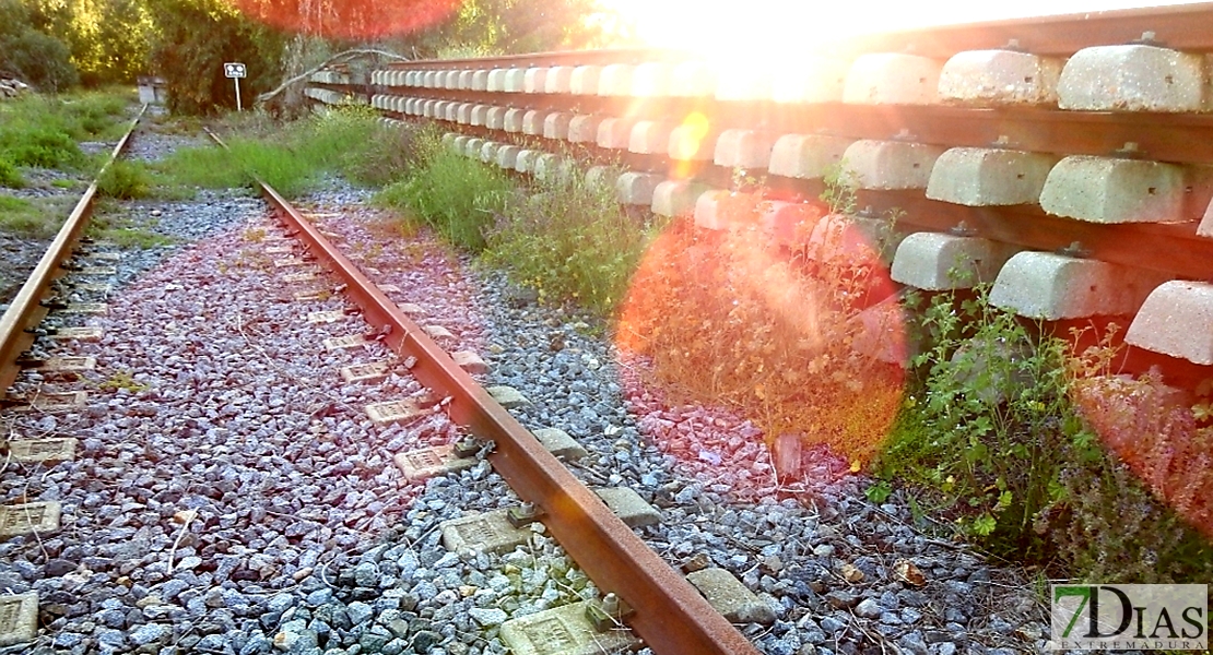 En algunas zonas el tren extremeño no es más que hierro oxidado