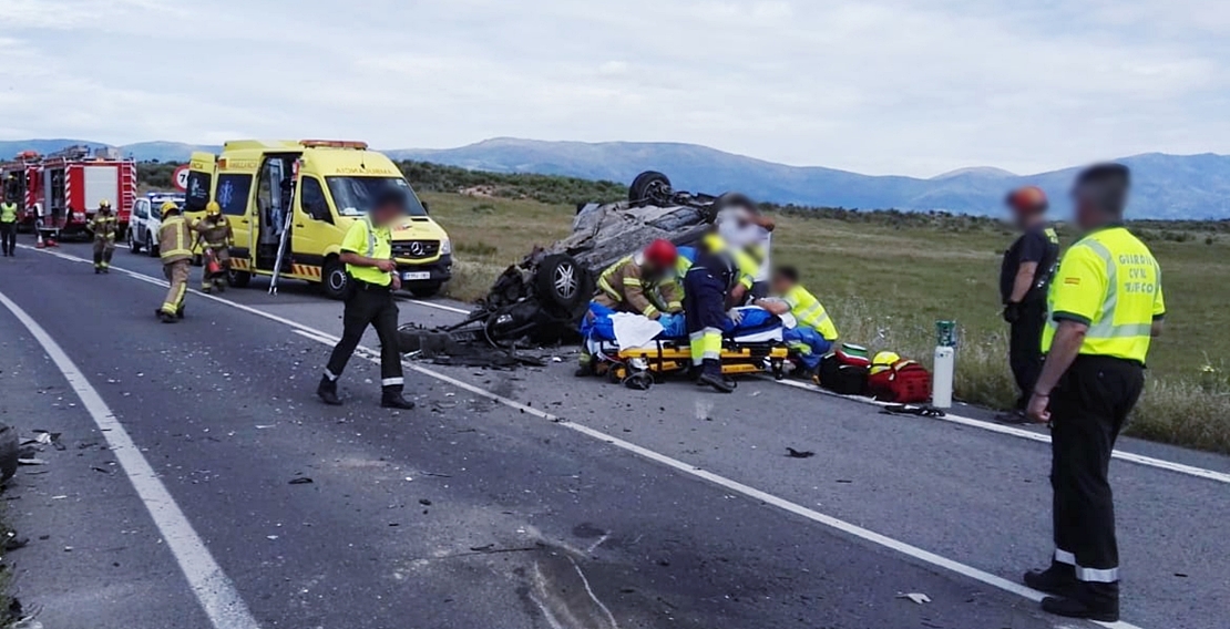 Accidente con atrapados en el norte de Cáceres