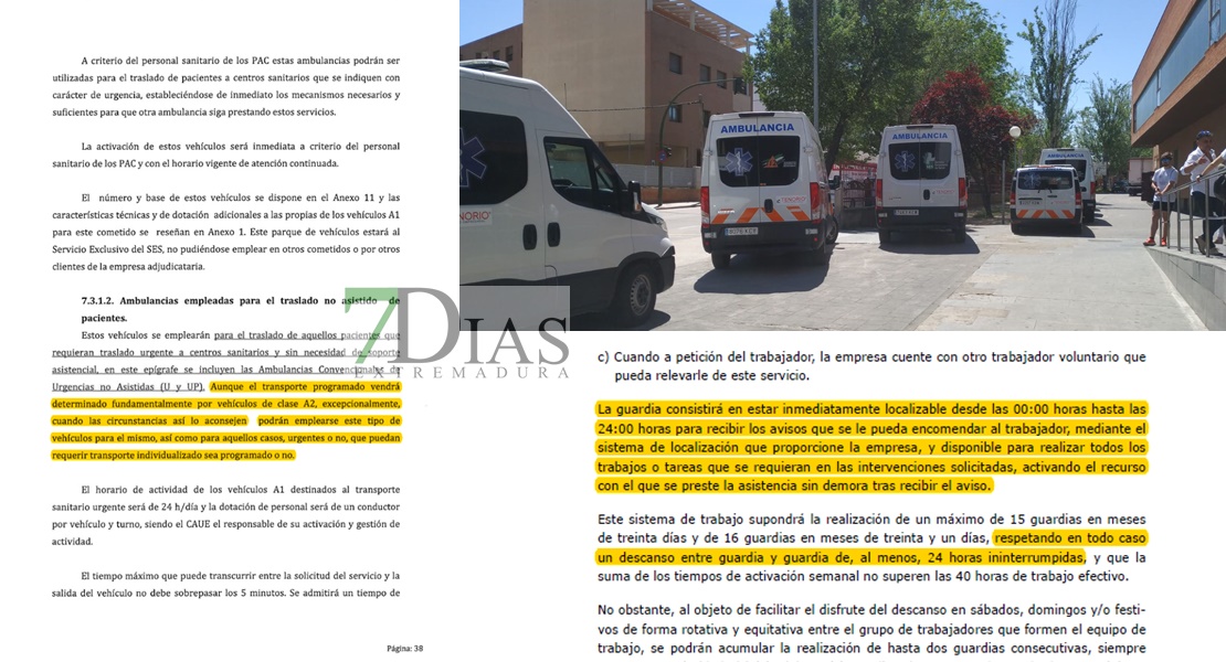 USO denuncia el uso “abusivo” de las ambulancias para todo tipo de servicios