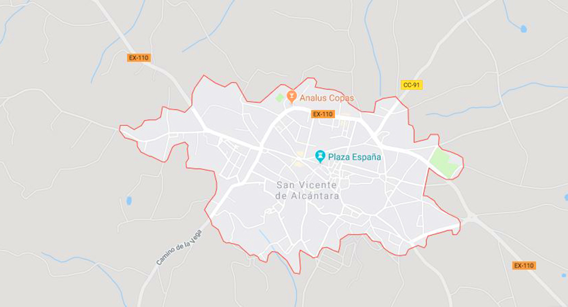 Dos heridos en un accidente de moto en San Vicente de Alcántara