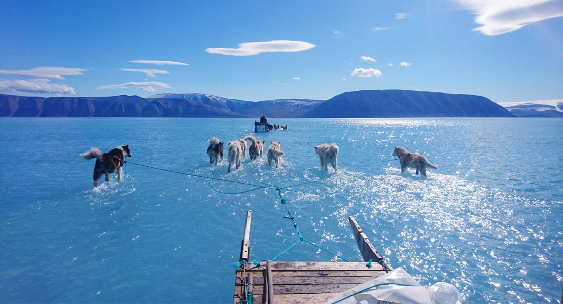 La impactante imagen que demuestra cómo se derrite Groenlandia
