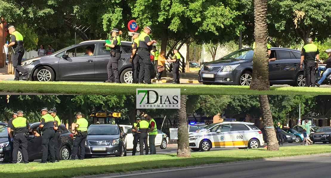 Amplio dispositivo policial en Valdepasillas esta mañana