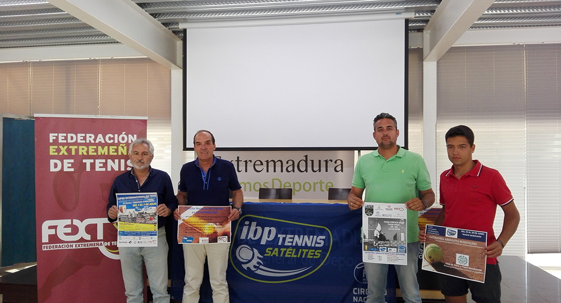 Se repartirán más de 13.500 euros en cuatro torneos de tenis en Extremadura