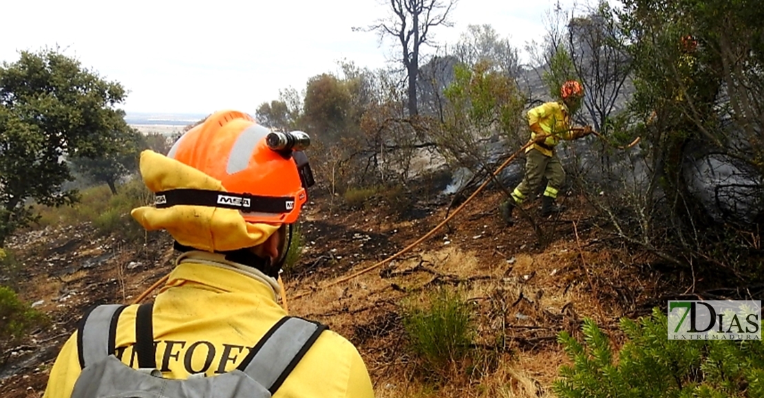 REPOR: El incendio en las cercanías de Alburquerque desde dentro