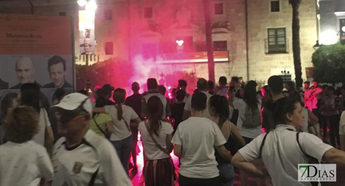 La afición romana celebra el ascenso del Mérida