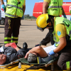 Simulacro de accidente aéreo en la base Talavera la Real