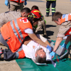 Simulacro de accidente aéreo en la base Talavera la Real