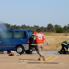 Simulacro de accidente aéreo en la base Talavera la Real